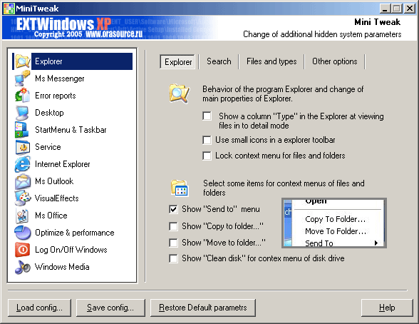 XP Extension screenshot